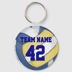 Chaveiro Nome e número da equipe do voleibol