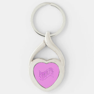 Chaveiro Nome Evelyn Mosaico Rosa, Keyring