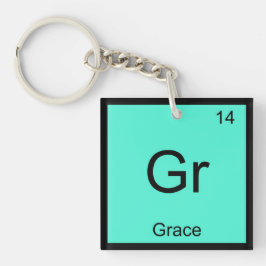 Chaveiro Nome Grace Elemento Químico Tabela Periódica