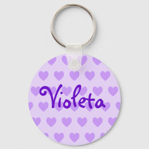Chaveiro Nome no roxo