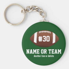 Chaveiro Nome, Número, Equipe do Design de futebol personal