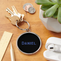 Nome personalizado azul em preto