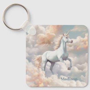 Chaveiro Nome Personalizado Belo Unicórnio