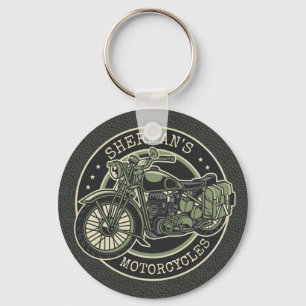 Chaveiro NOME Personalizado Biker De Motociclos Militares