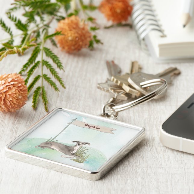 Chaveiro Nome Personalizado Cão-De-Açúcar Italiano (Lateral)