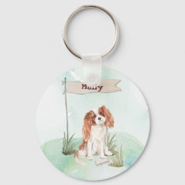 Chaveiro Nome Personalizado Cavalier King Charles Spaniel P