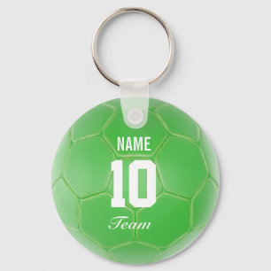 Chaveiro Nome Personalizado da Bola de Futebol da Equipe Ve