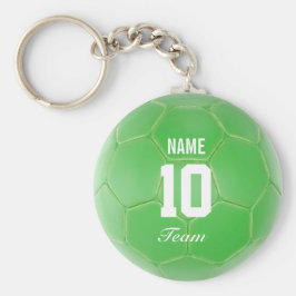Chaveiro Nome Personalizado da Bola de Futebol da Equipe Ve