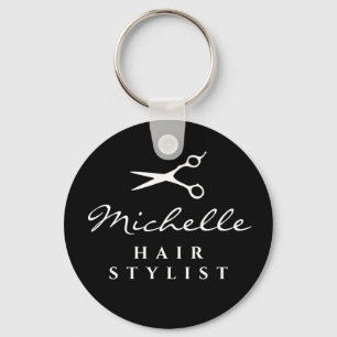 Chaveiro Nome personalizado da tesoura de barbeiro estilist