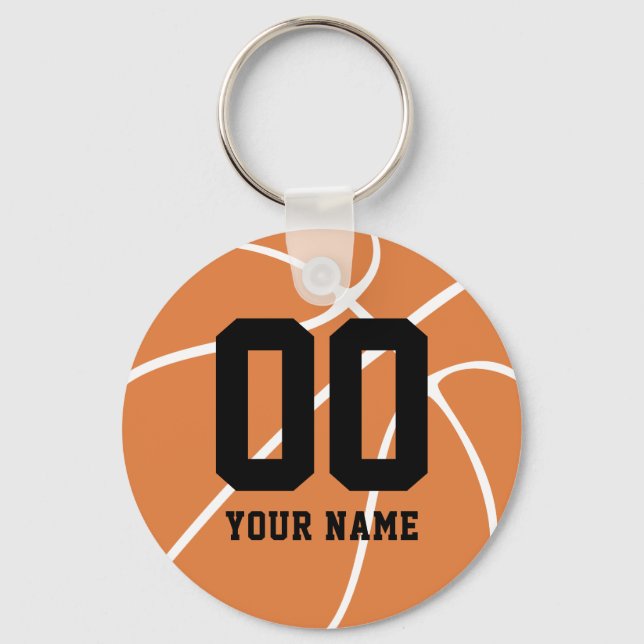 Chaveiro Nome Personalizado de Basquete Personalizado (Frente)