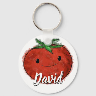Chaveiro Nome Personalizado de Cores Aquáticas de Tomato Cu