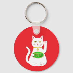 Chaveiro Nome Personalizado de Gato Sortudo Oriental