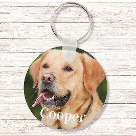 Chaveiro Nome personalizado do amor de cão-galinha com foto