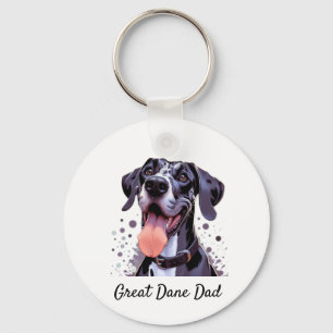 Chaveiro Nome Personalizado do Cachorro de Grande Danço de