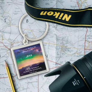 Chaveiro Nome Personalizado Do Céu Da Galáxia Do Inspiratio