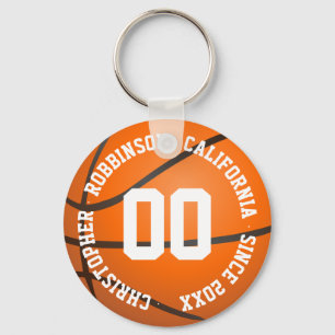 Chaveiro Nome Personalizado do Jogador de Basquete