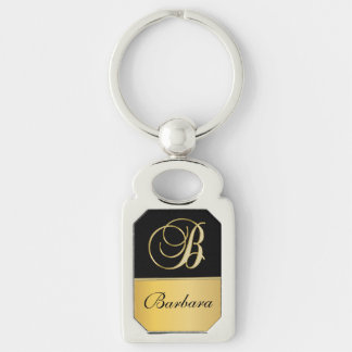 Chaveiro Nome Personalizado do Monograma Elegante "B" Doura