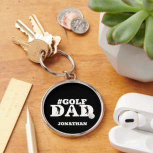 Chaveiro Nome Personalizado do Pai Golf da Hashtag