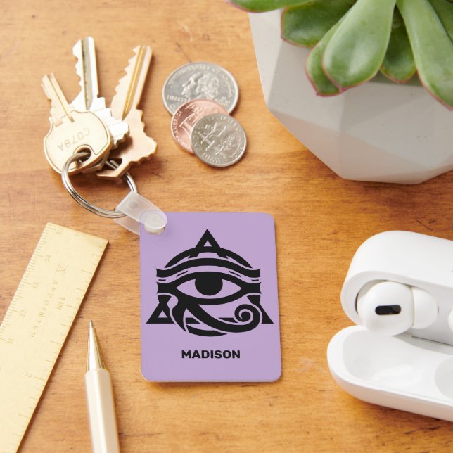 Chaveiro Nome Personalizado e Olho de Cor do Horto (Mesa)