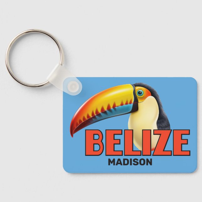 Chaveiro Nome Personalizado e Texto BELIZE Toco (Verso)