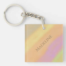 Chaveiro Nome Personalizado em Cores de Algodão Doce