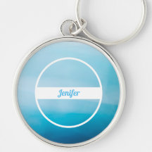 Nome Personalizado em Pingente com Gradiente Azul