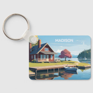 Chaveiro Nome Personalizado Finlandia Ilustração Natureza