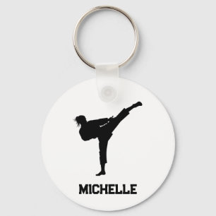 Chaveiro Nome Personalizado Karate / Taekwondo / judo