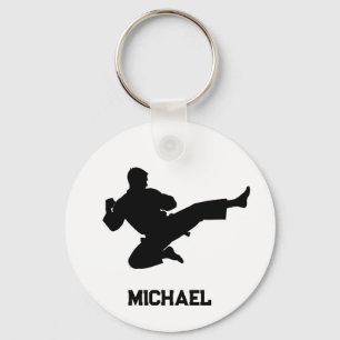 Chaveiro Nome Personalizado Karate / Taekwondo / judô