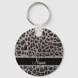 Chaveiro Nome personalizado manchas-leopardo-da-relva