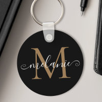 Nome Personalizado Monograma Bonito Script Chic Pr