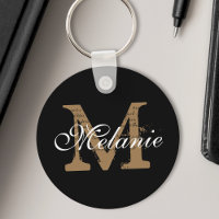 Nome Personalizado Monograma Bonito Script Clássic