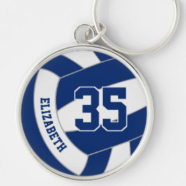 Chaveiro nome personalizado número jersey no voleibol branc