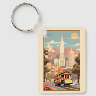 Chaveiro Nome Personalizado & Número Retro São Francisco