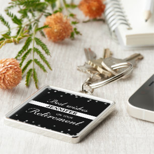 Chaveiro Nome Personalizado, Parabéns de Reforma Preto