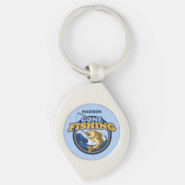 Chaveiro Nome Personalizado Passou a Pescar (Frente)