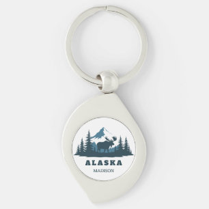 Chaveiro Nome Personalizado & Texto ALASKA