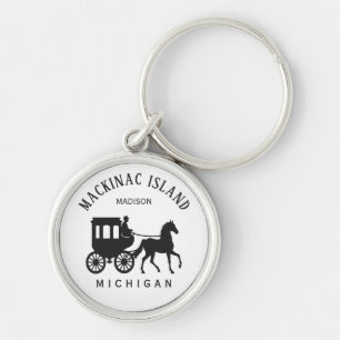Chaveiro Nome Personalizado & Texto Mackinac Island