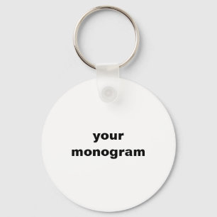 Chaveiro  nome simples e mínimo do cliente monograma