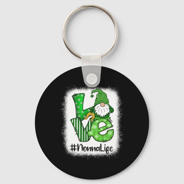 Chaveiro Nonna Love St Patricks Day Bleached Gnome Lucky  (Frente)