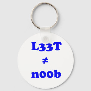 Chaveiro noob do leet n00b de l33t