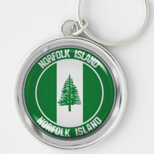 Chaveiro Norfolk Island Round Emblem