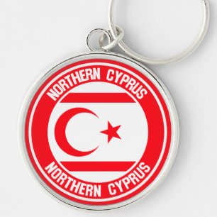 Chaveiro Norte Cyprus Round Emblem
