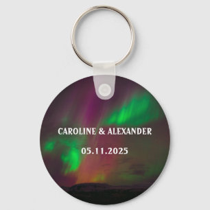 Chaveiro Norte Lights Aurora Borealis Night Sky Weding