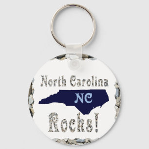 CHAVEIRO NORTH CAROLINA ROCKS-KEYCHAIN