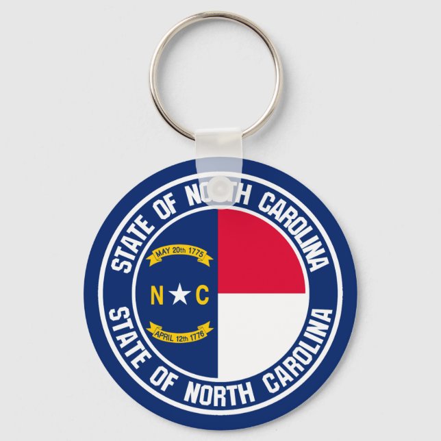 Chaveiro North Carolina Round Emblem (Frente)