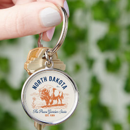 Chaveiro North Dakota Bison | The Peace Garden State