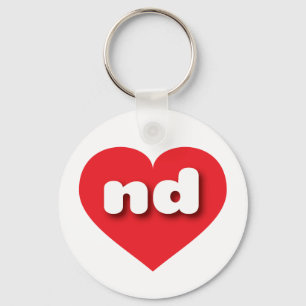 Chaveiro North Dakota Red Heart - amor