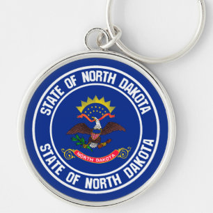 Chaveiro North Dakota Round Emblem