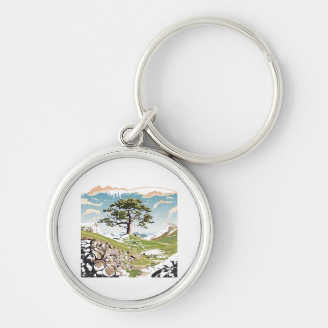 Chaveiro Northumberland National Park Sycamore Gap Tree (Frente)